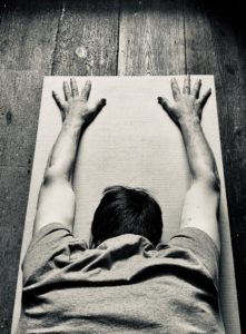Child's pose Hatha Class at YogaSpace Yorkshire