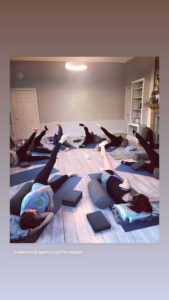 Pre-natal yoga class at YogaSpace Yorkshire