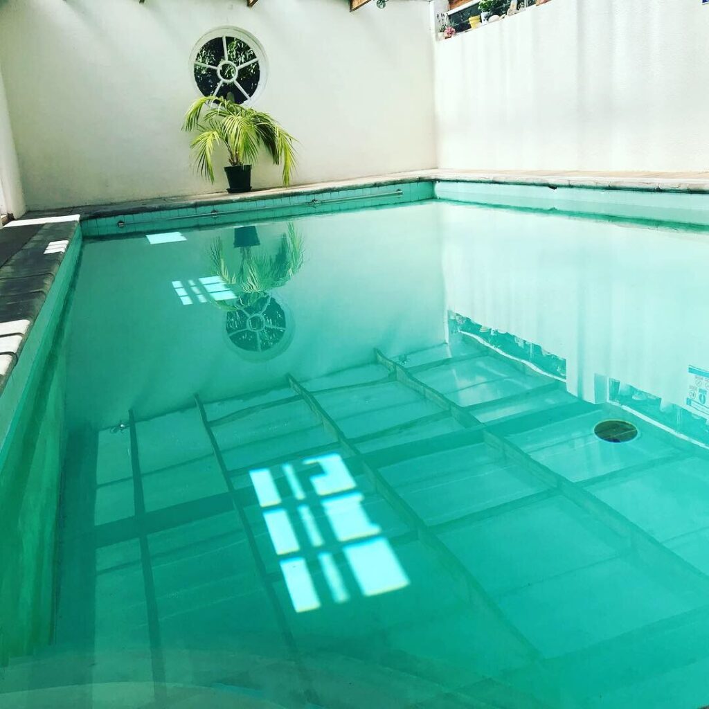 swimming pool at YogaSpace Yorkshire yoga and retreat centre