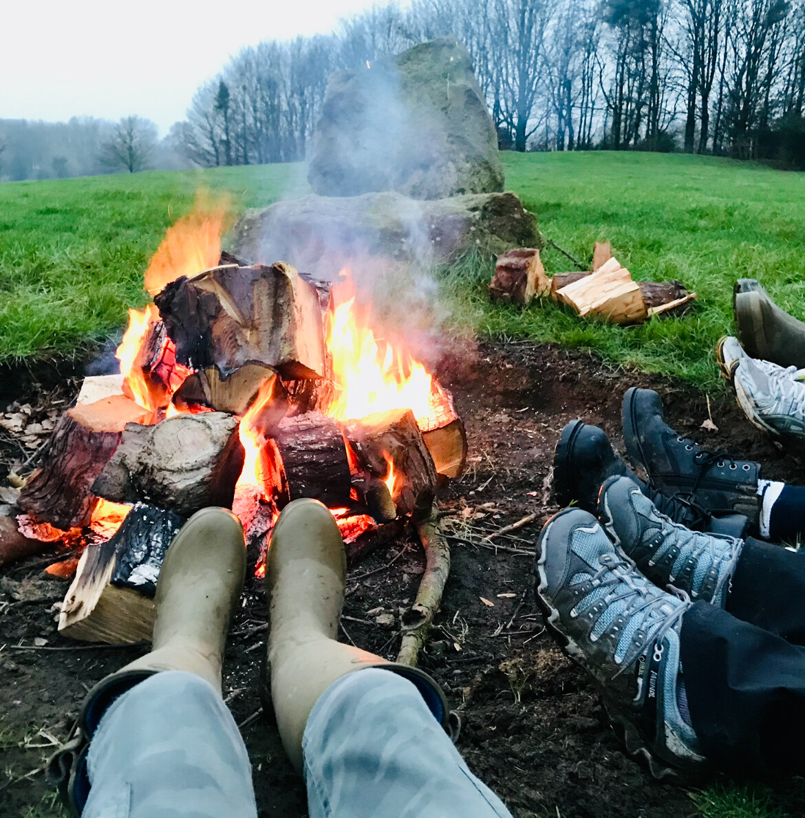 Womens Silent Retreat North Yorkshire Deep rest meditation, renewal around firebowl